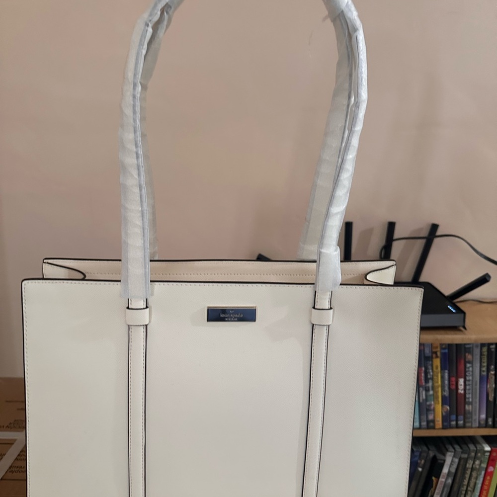 Elegant White Tote Bag